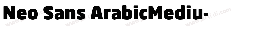 Neo Sans ArabicMediu字体转换